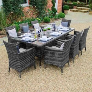 Eight Seater Outdoor Dining Table Set | Get upto 60% OFF
