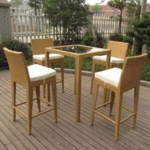 Wicker Chair Table
